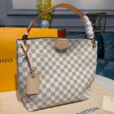 Replica Louis Vuitton Damier Azur Canvas Graceful Pm N42248